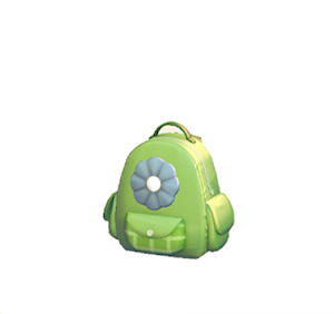 Gray Flower backpack