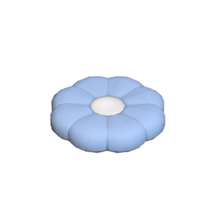 Cyan Flower cushion
