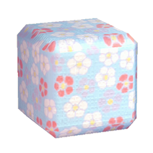 Cyan Flower print