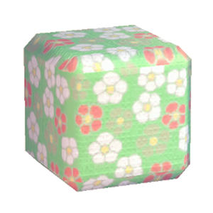 Green Flower print