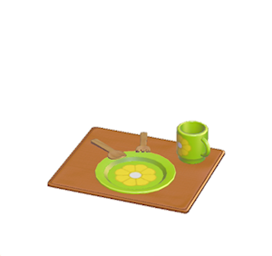 Brown Flowery table setting