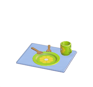 Cyan Flowery table setting