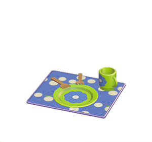 Navy Flowery table setting