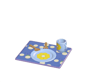 Cyan Flowery table setting