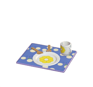 White Flowery table setting