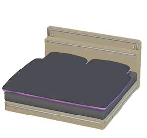 Beige Gaming bed