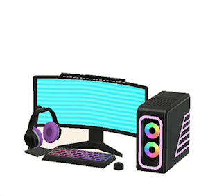 Black Gaming PC