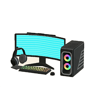 Black Gaming PC