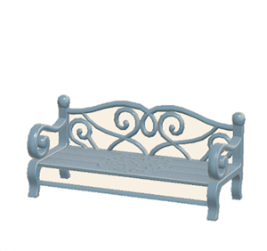 Cyan Garden bench