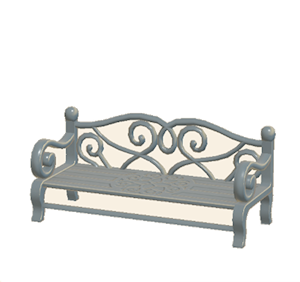 Gray Garden bench