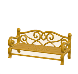 Yellow Garden bench