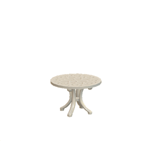 White Garden table