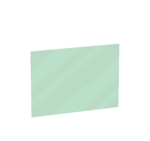Aquamarine Glass pane (sloped)