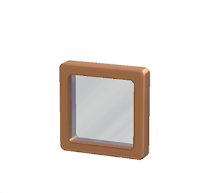 Brown Glass window