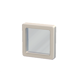 White Glass window