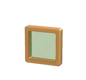 Green Glass window