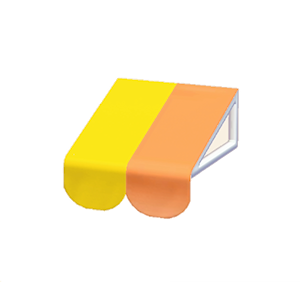 Yellow Glossy awning