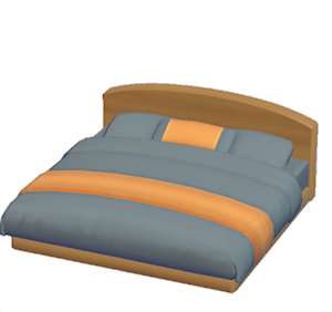 Gray Guest-room bed