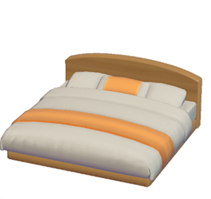 White Guest-room bed