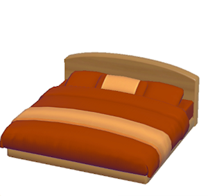 Red Guest-room bed