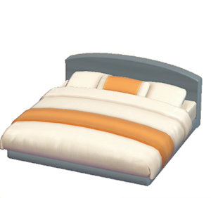Gray Guest-room bed