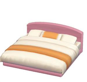 Pink Guest-room bed