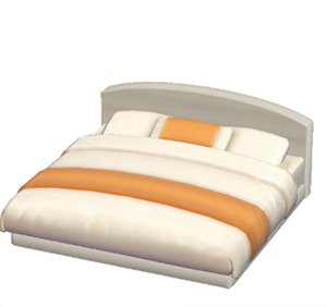 White Guest-room bed