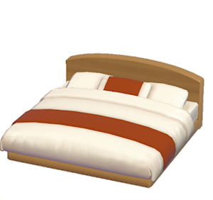Red Guest-room bed
