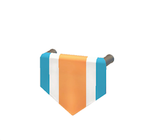 Blue Hanging banner