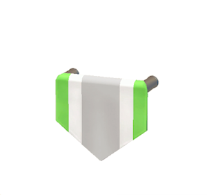 White Hanging banner