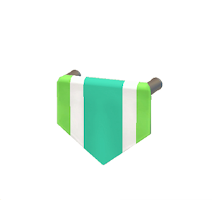 Aquamarine Hanging banner
