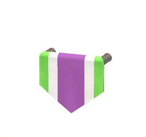 Purple Hanging banner