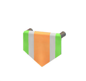White Hanging banner