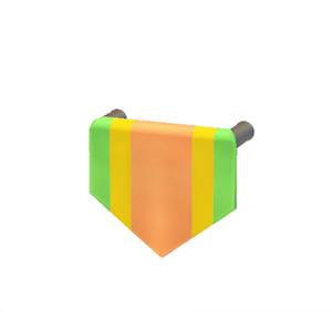 Yellow Hanging banner