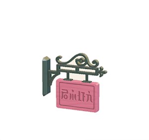 Rose Hanging sign
