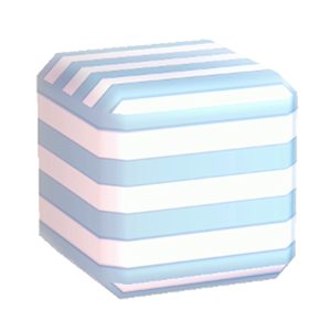Cyan Horizontal-stripe print