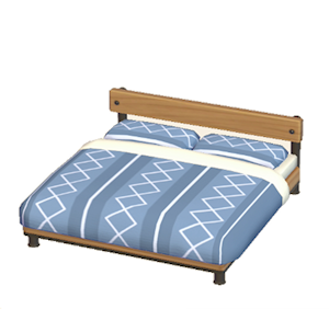 Cyan Industrial bed