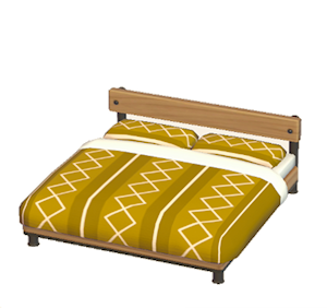 Yellow Industrial bed