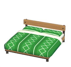 Green Industrial bed