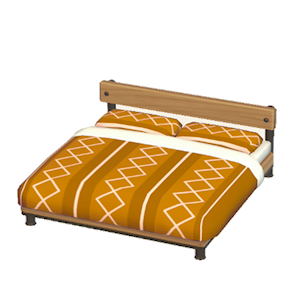 Orange Industrial bed