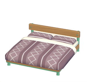 Aquamarine Industrial bed