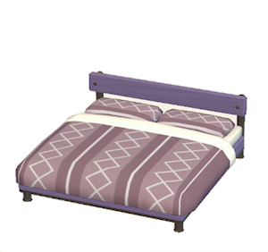 Plum Industrial bed