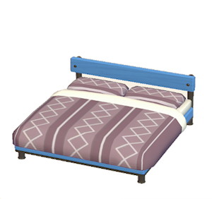 Blue Industrial bed