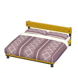 Yellow Industrial bed