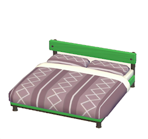 Green Industrial bed