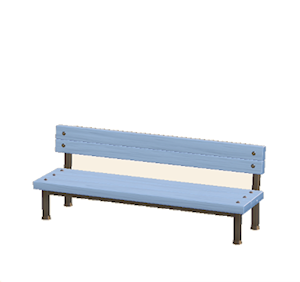 Cyan Industrial bench