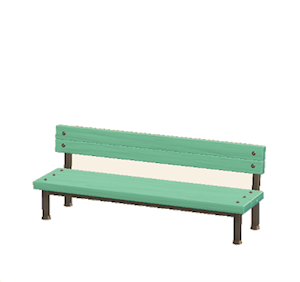 Aquamarine Industrial bench