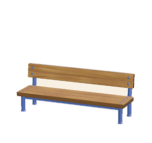 Navy Industrial bench