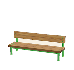 Green Industrial bench