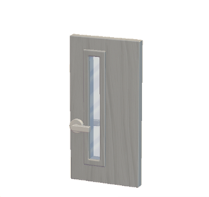 Black Interior door